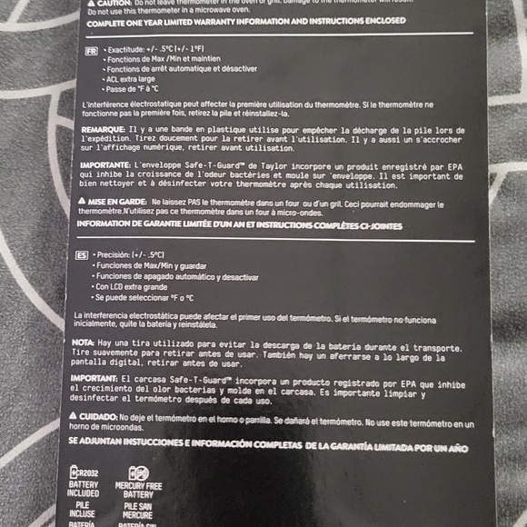 Taylor Compact Waterproof Digital Food Thermometer - Picture 8 of 8